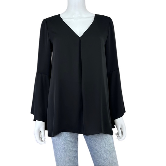 Amanda Uprichard Tops - AMANDA UPRICHARD Black Popover Bell Sleeve Top